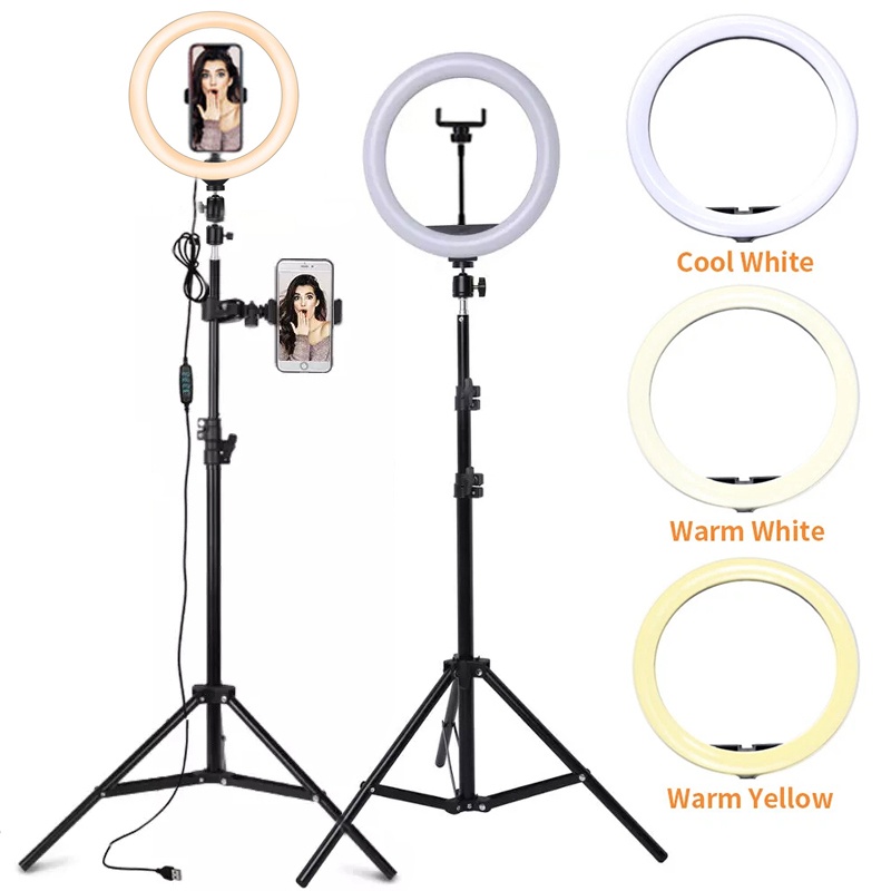 Photography Lighting Set Up - Luz de Anel LED para Selfie