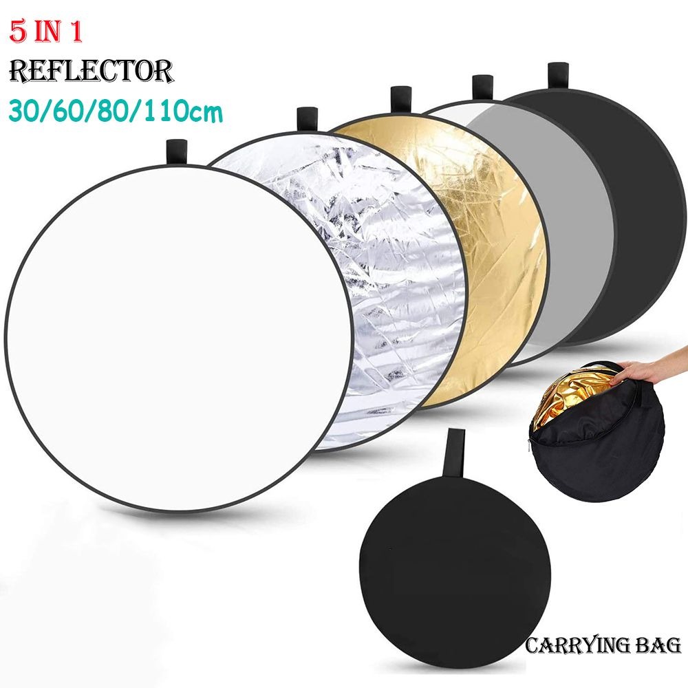 Photography Lighting Reflectors - Refletor redondo de luz suave dobrável,