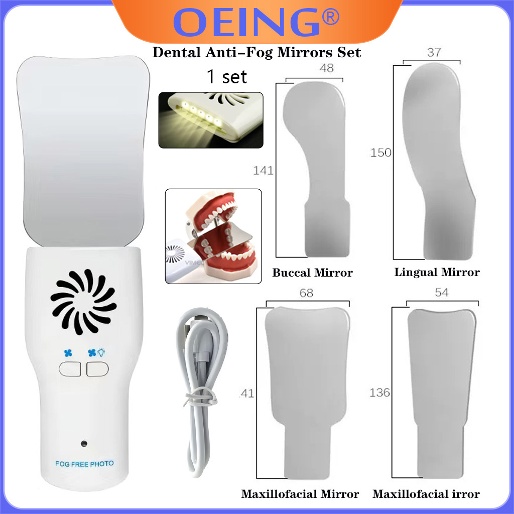 Photography Lighting Reflectors - Ag dental anti-nevoeiro espelhos conjunto nevoeiro