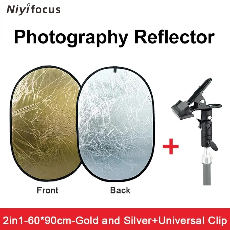 Photography Lighting Reflectors - Refletor Portátil Redondo 2 em 1