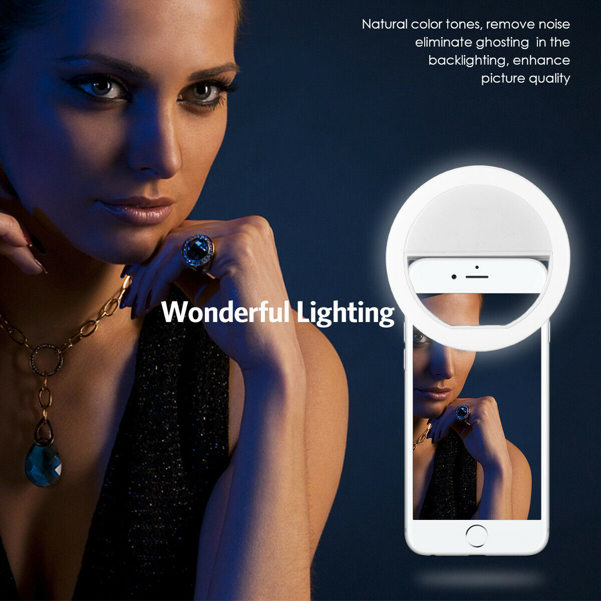 Photography Lighting Set Up - Anel de Luz LED para Selfie