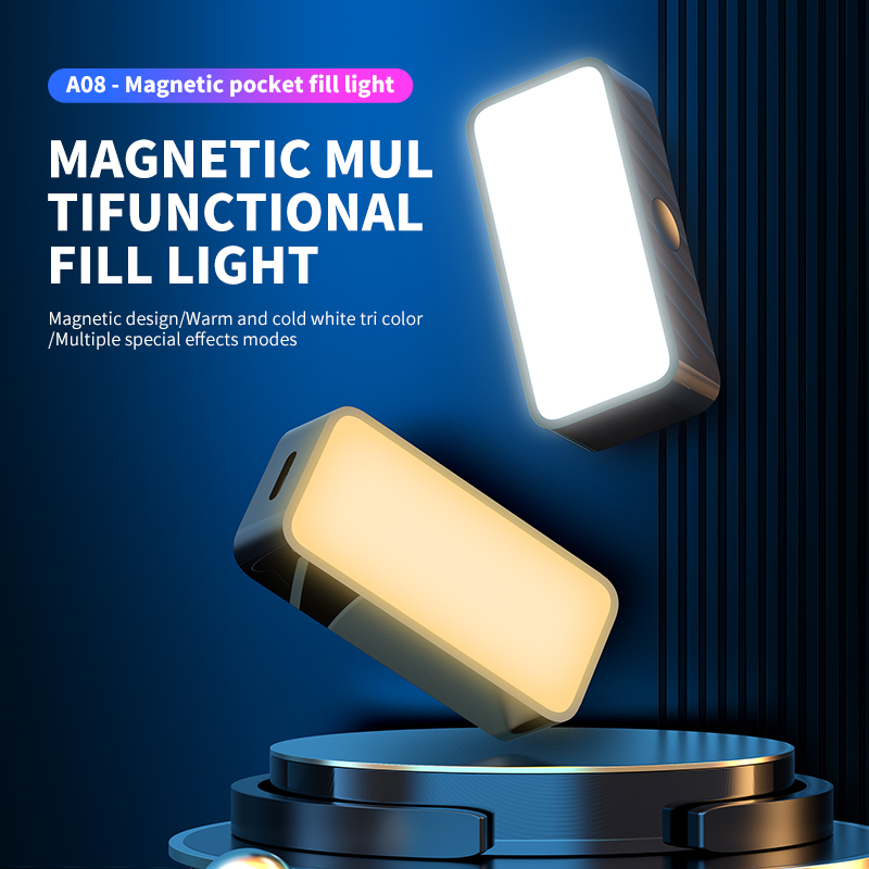 Photography Lighting Video - Magnético portátil mini selfie luz de