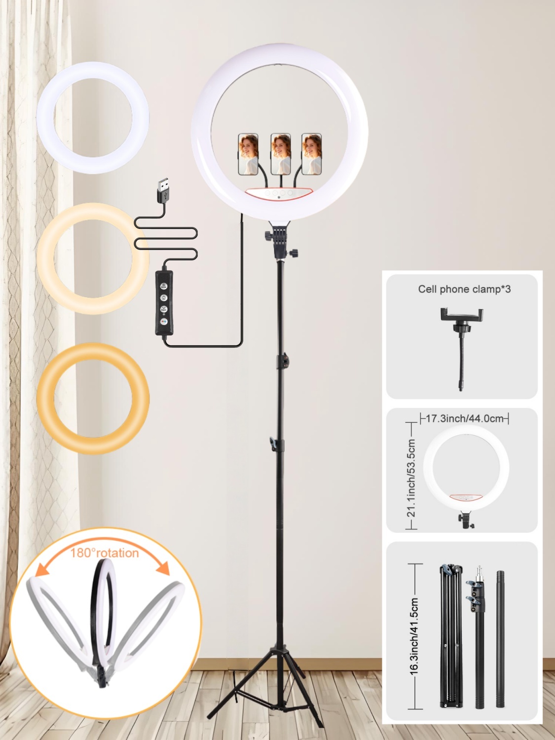 Photography Lighting Online - Kit Profissional de Anel de Luz