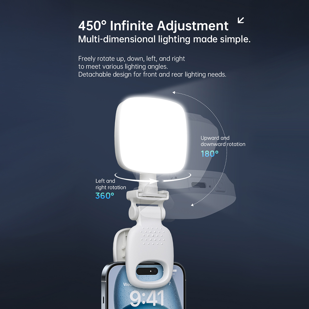 Mini luz LED portátil com clip - Photography Lighting Patterns avaliação e preço
