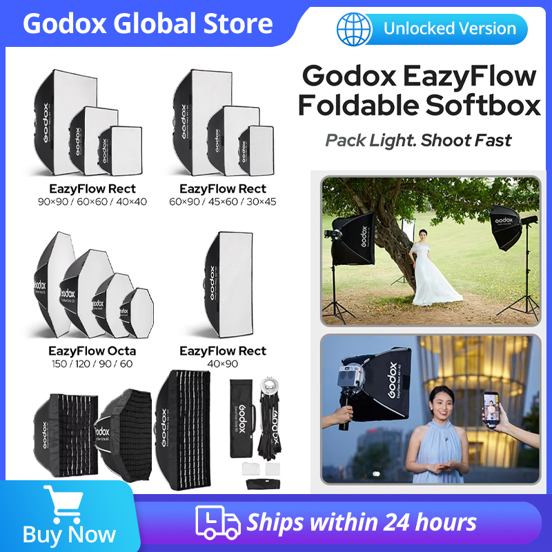 Godox EazyFlow Softbox Dobráve - Photography Studio Lighting Set Up avaliação e preço