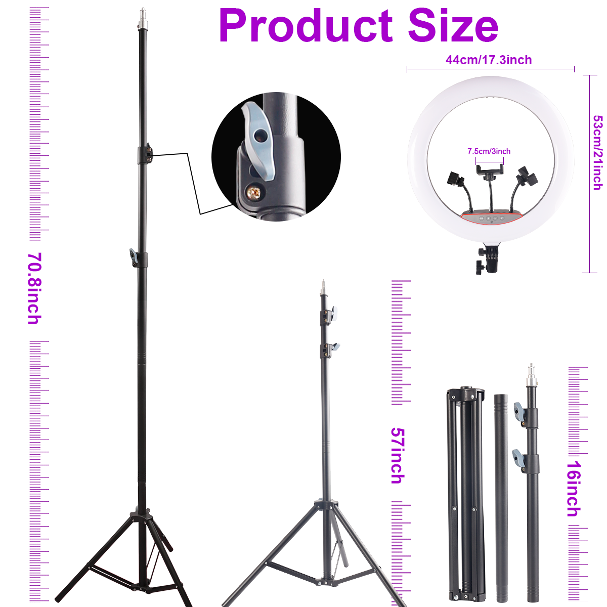 Kit Profissional de Anel de Lu - Photography Lighting Online avaliação e preço