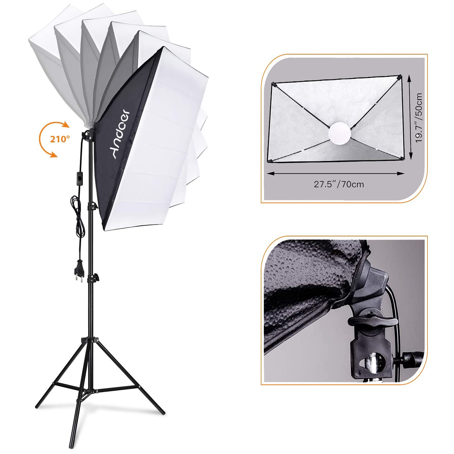 Conjunto de Iluminação Softbox - Photography Lighting Set Up avaliação e preço