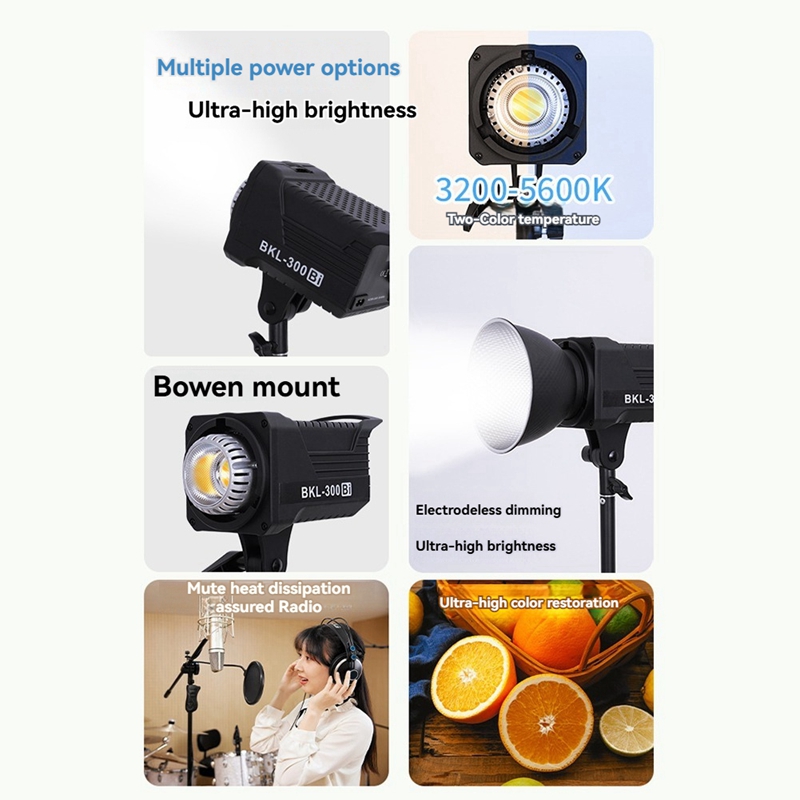 Luz de Vídeo Bi LED de 300W, I - Photography Of Lighting avaliação e preço