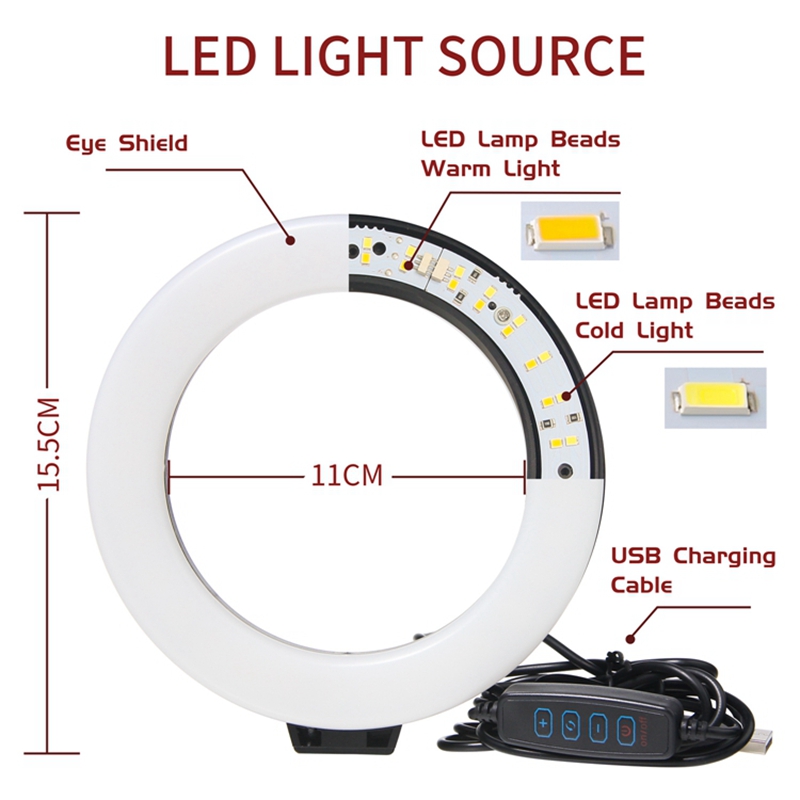 16cm pode ser escurecido anel  - Photography Mobile Lighting avaliação e preço